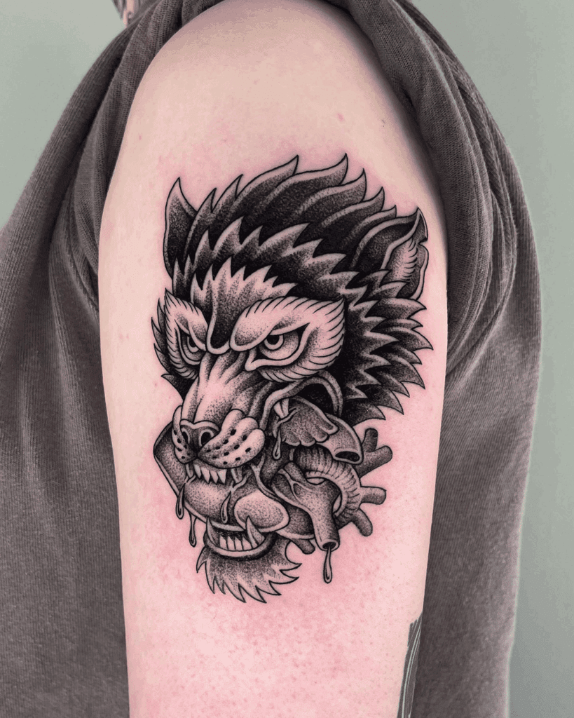 Wolf Tattoo Design
