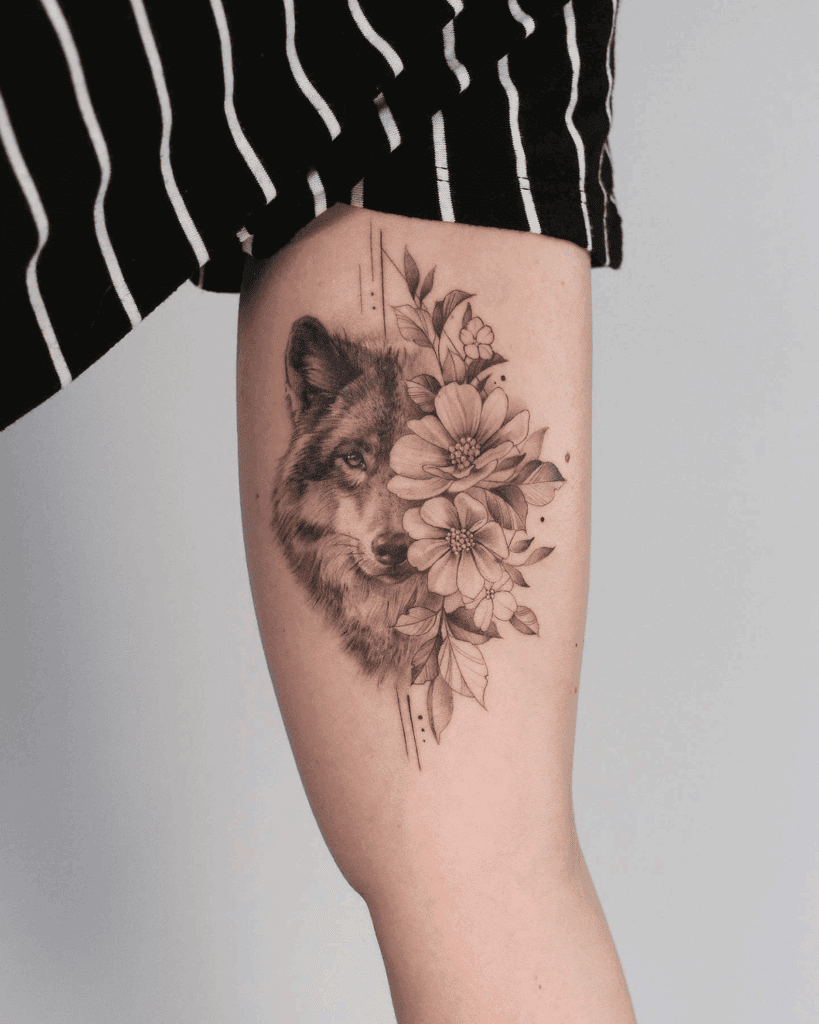 Wolf Tattoo Design
