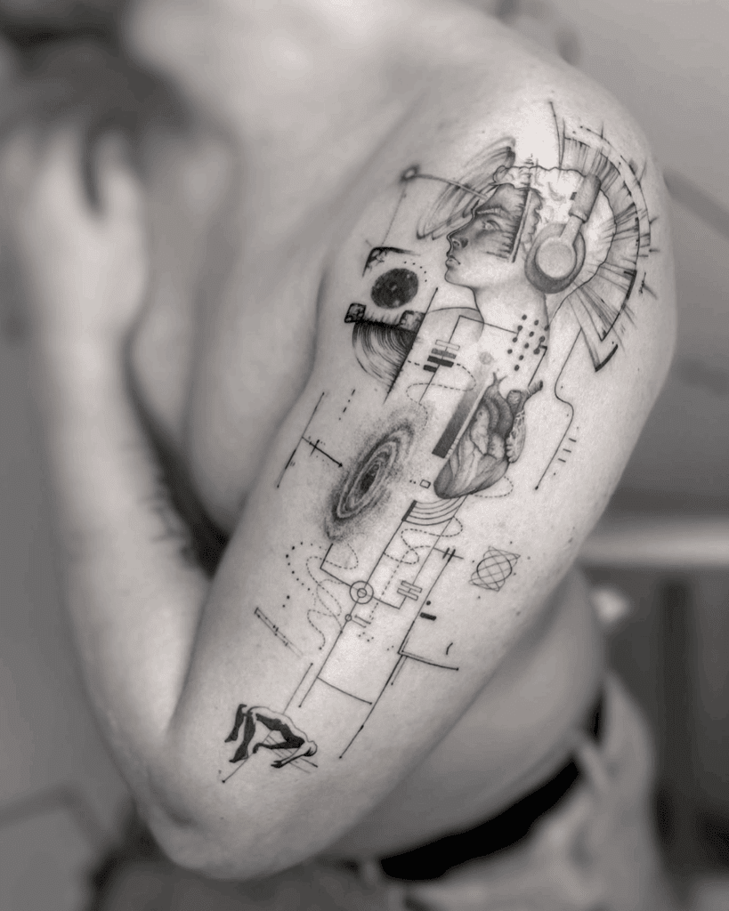 Music Lover Tattoo Design