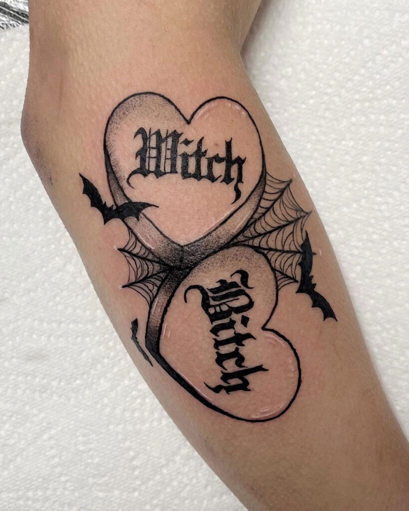 Modern Bat Tattoo Idea