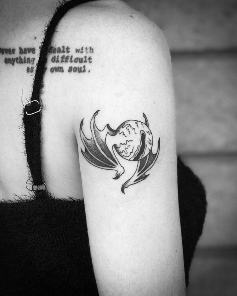 #battattoo #tattoo #bat #tattoos #tattooartist #blackwork #ink