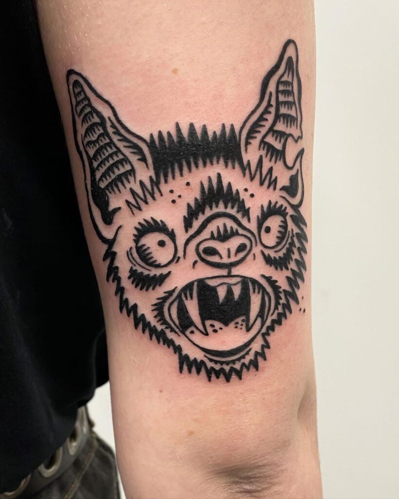 #battattoo #tattoo #bat #tattoos #tattooartist #blackwork #ink