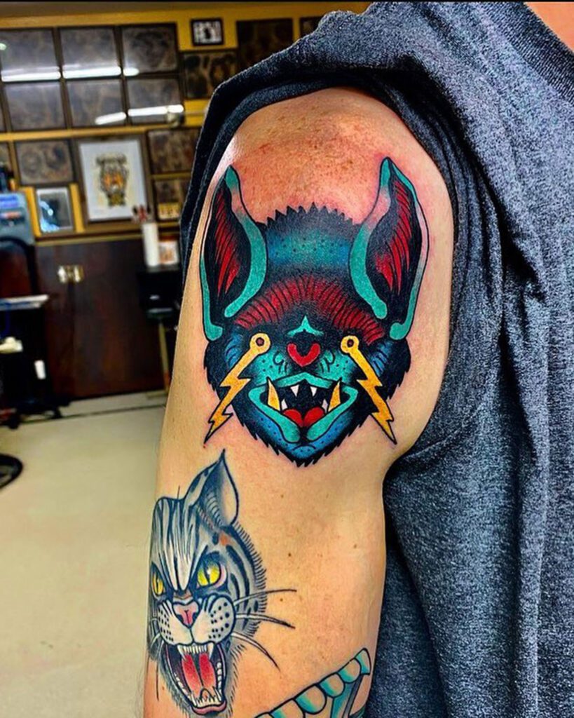 #battattoo #tattoo #bat #tattoos #tattooartist #blackwork #ink