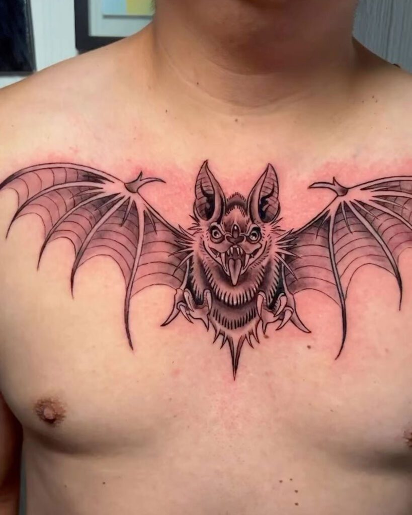 #battattoo #tattoo #bat #tattoos #tattooartist #blackwork #ink
