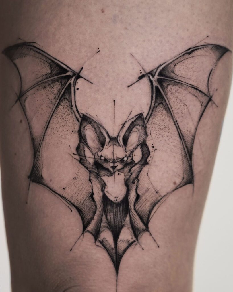 #battattoo #tattoo #bat #tattoos #tattooartist #blackwork #ink