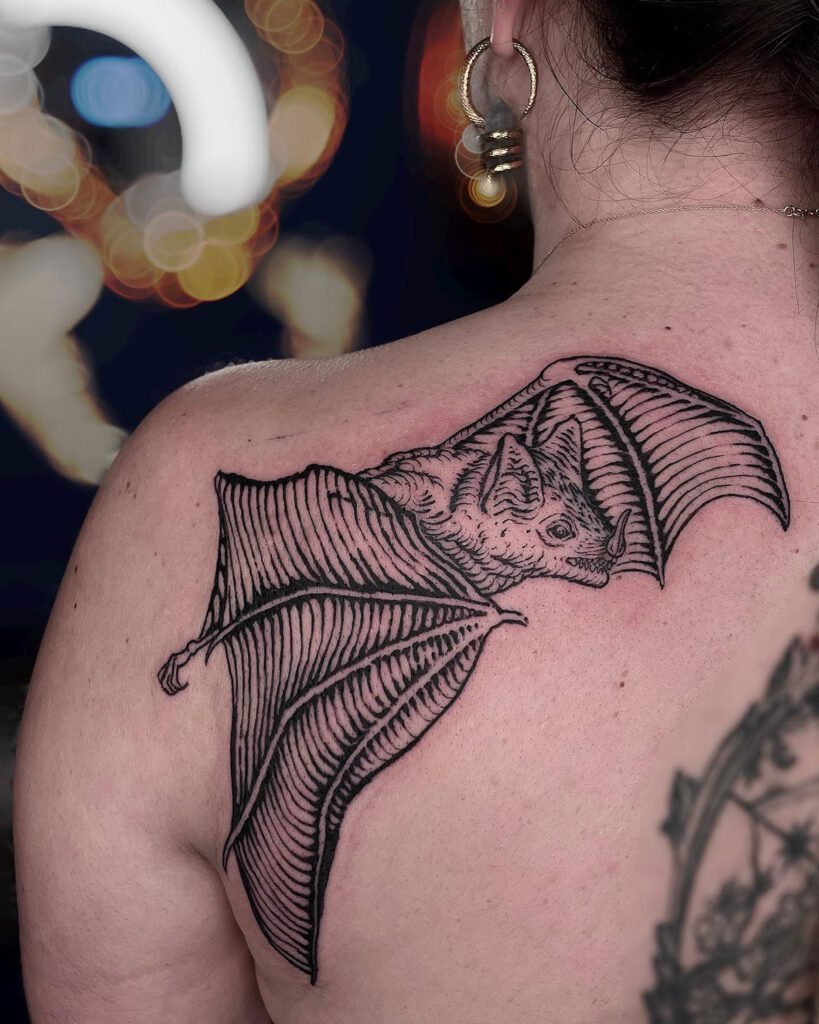 #battattoo #tattoo #bat #tattoos #tattooartist #blackwork #ink
