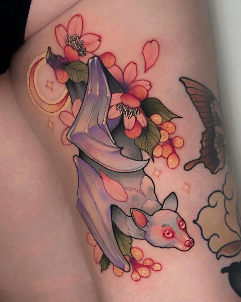 #battattoo #tattoo #bat #tattoos #tattooartist #blackwork #ink