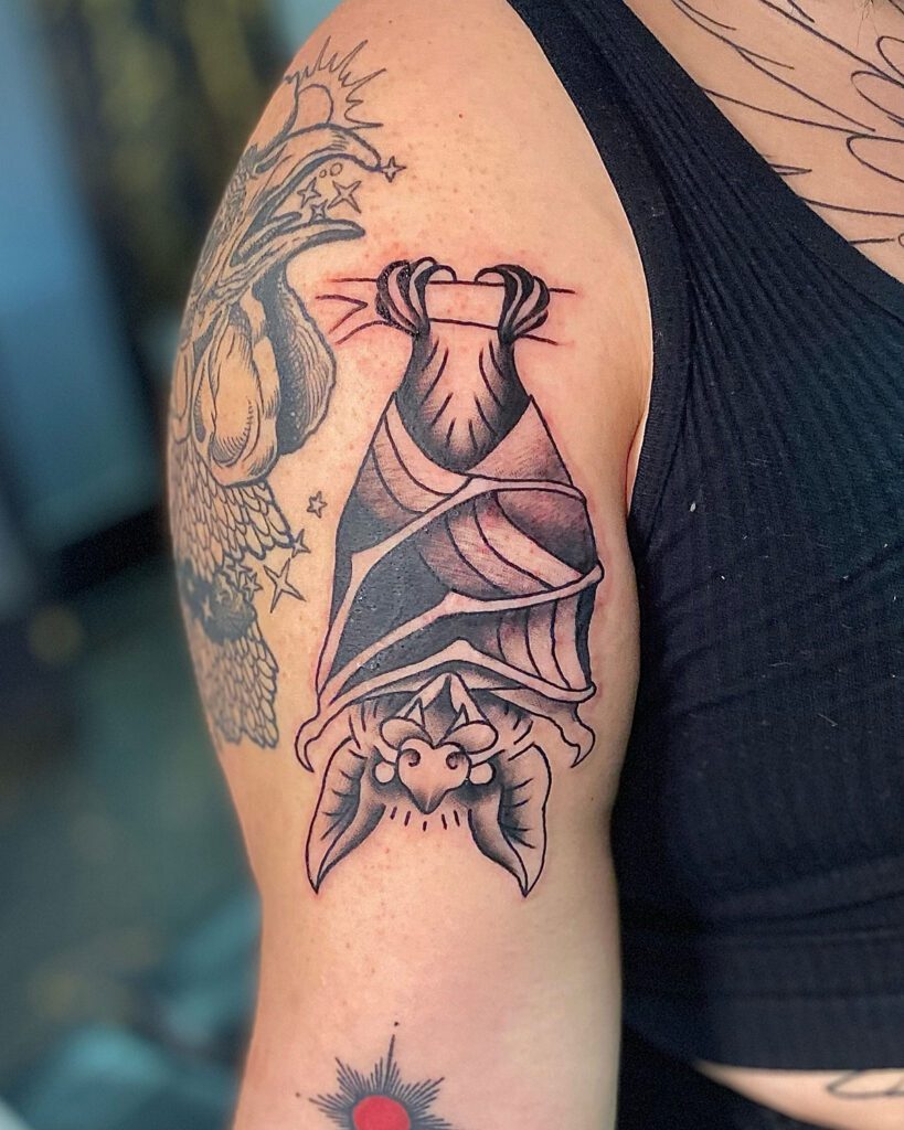 #battattoo #tattoo #bat #tattoos #tattooartist #blackwork #ink