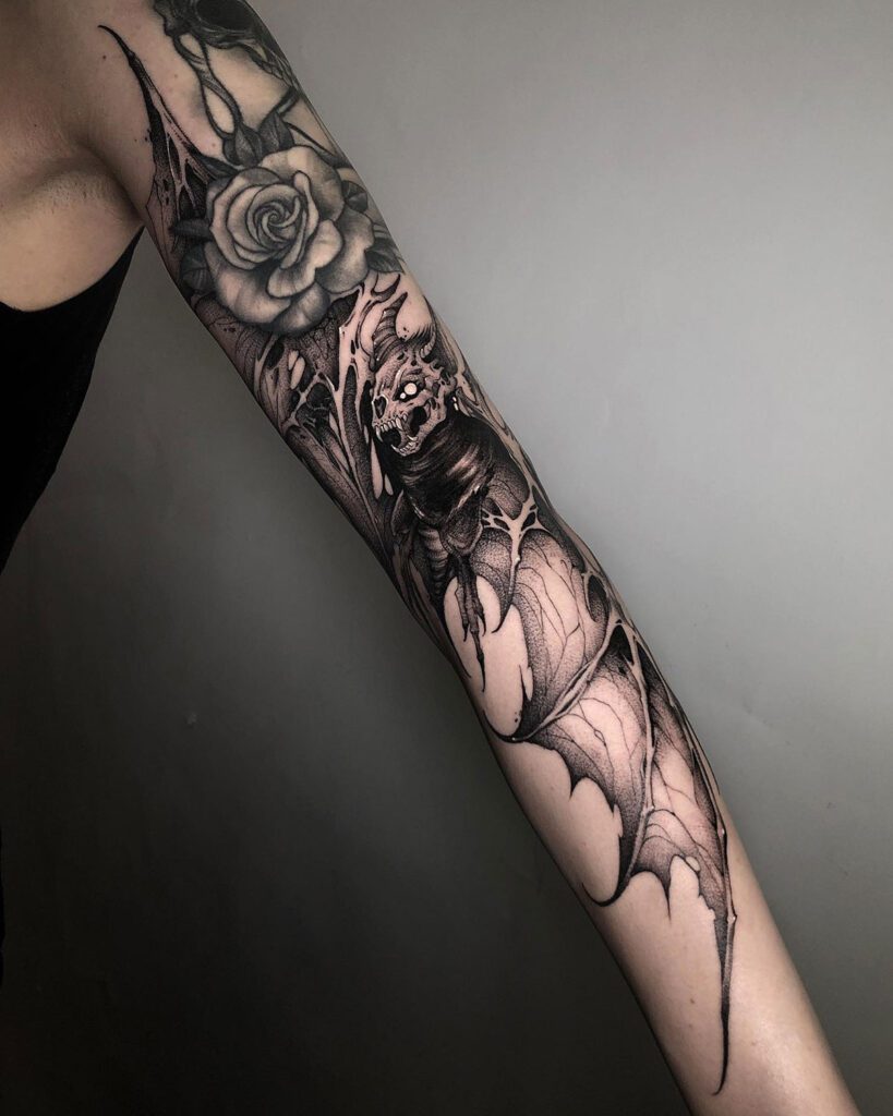 #battattoo #tattoo #bat #tattoos #tattooartist #blackwork #ink