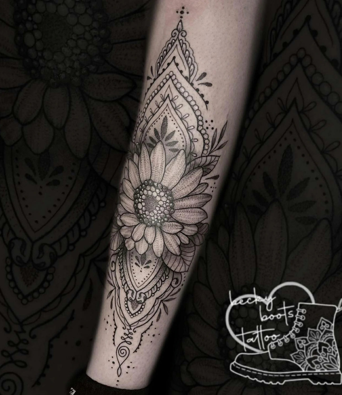 sunflower tattoo