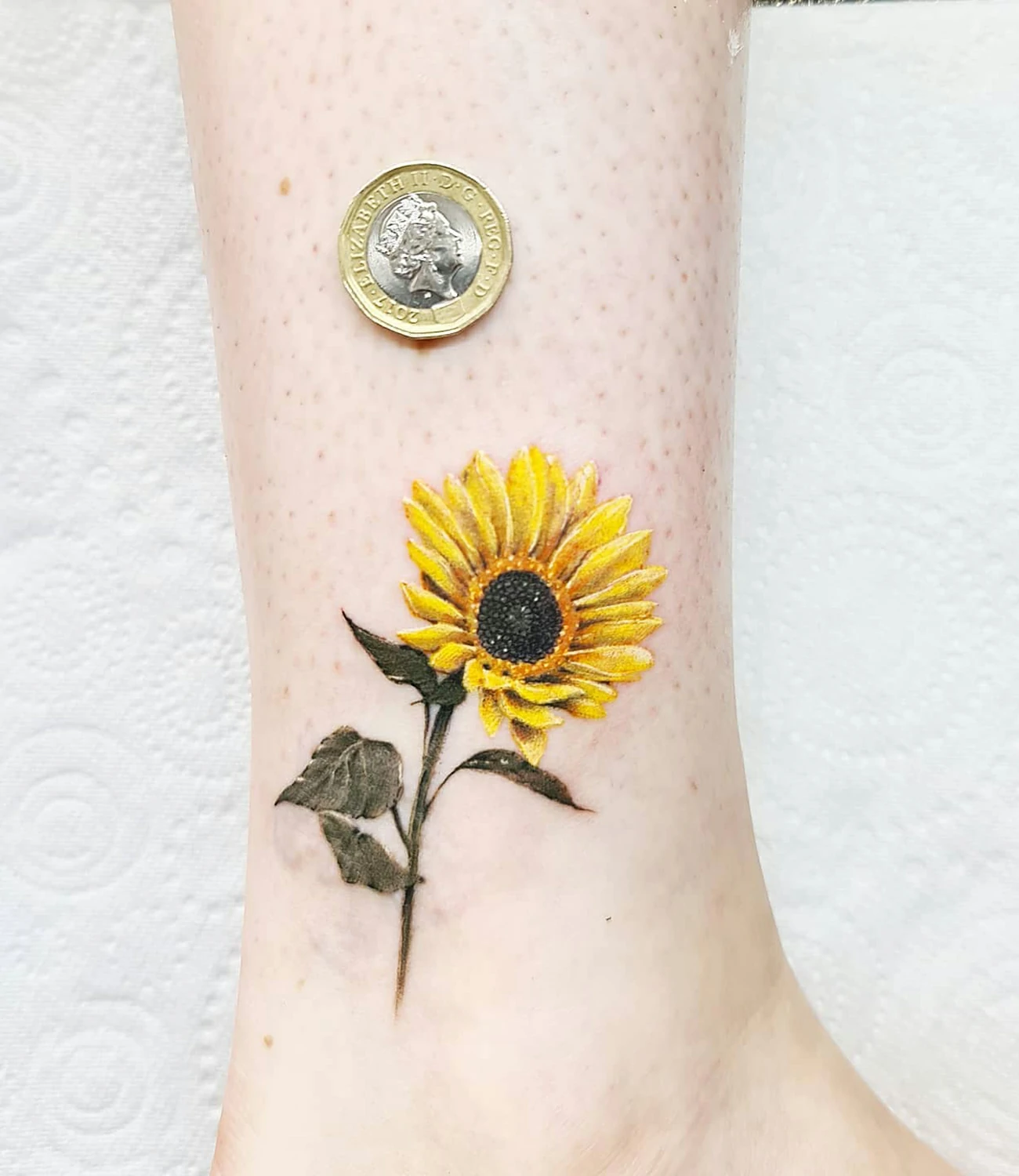 sunflower tattoo