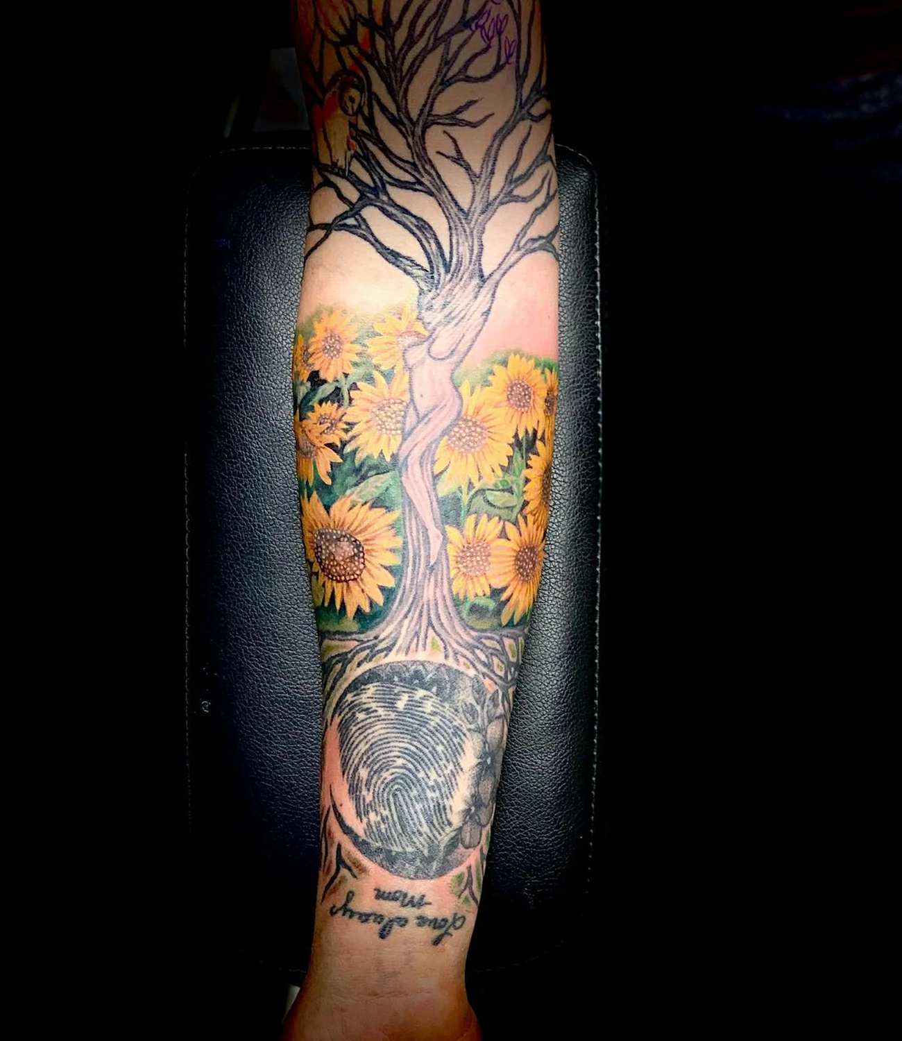 sunflower tattoo
