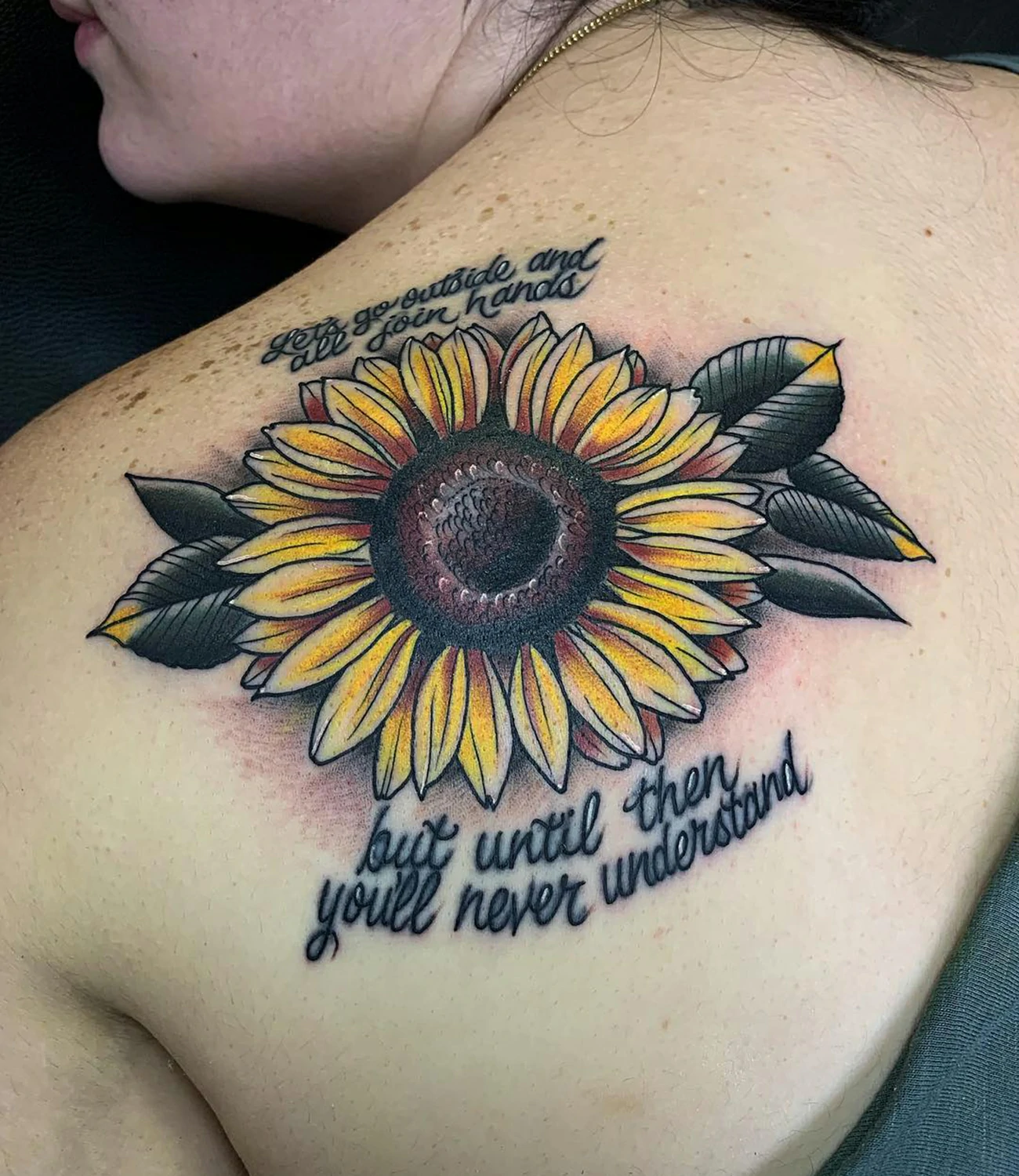 sunflower tattoo