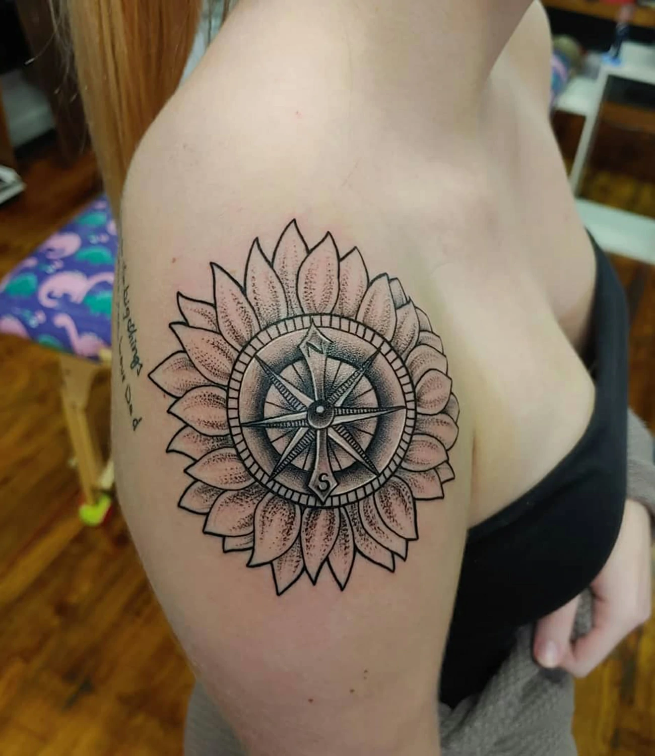 sunflower tattoo