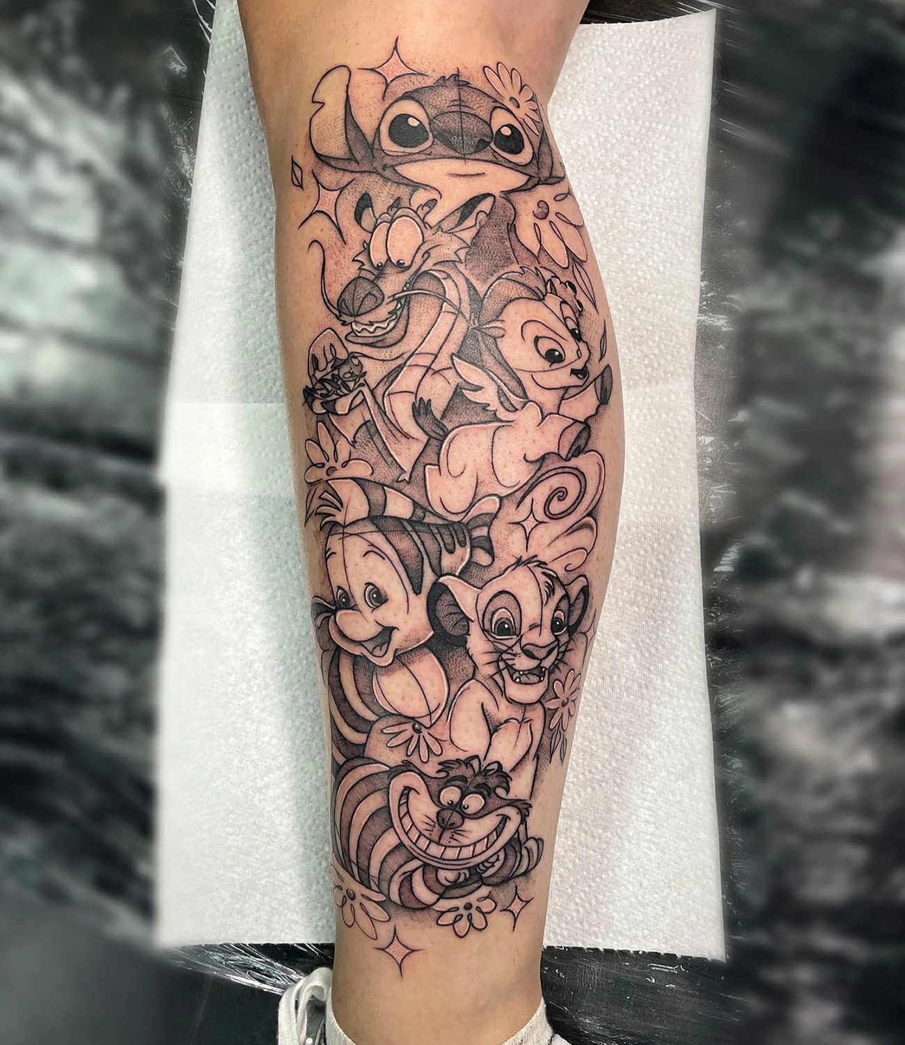 Disney Leg Tattoo