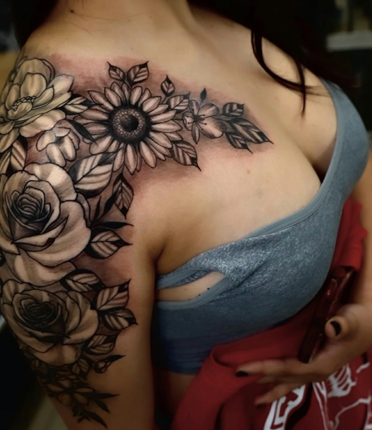 sunflower tattoo