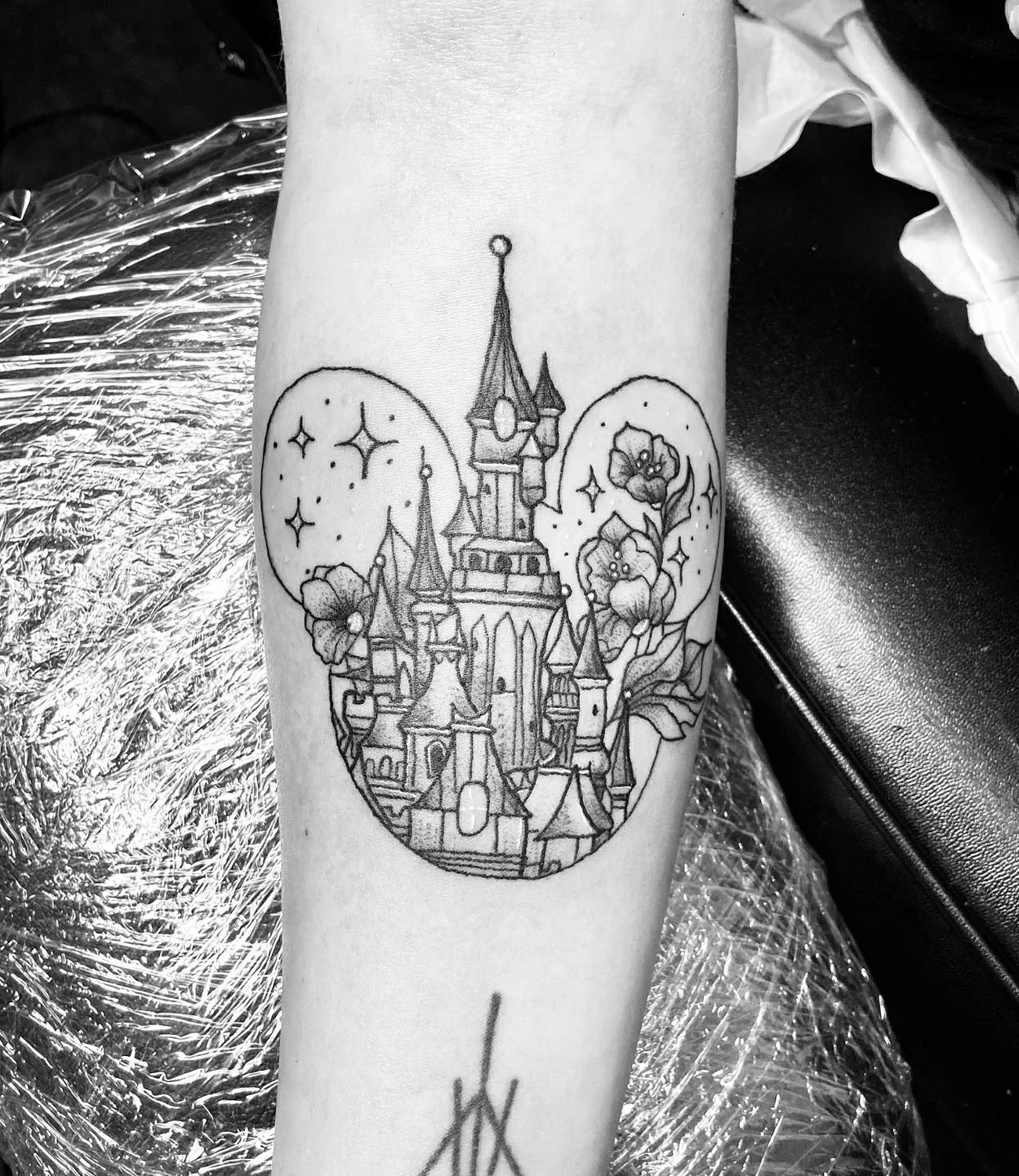 Disney Flower Tattoo