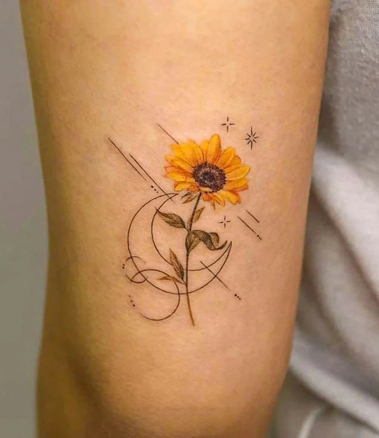 sunflower tattoo
