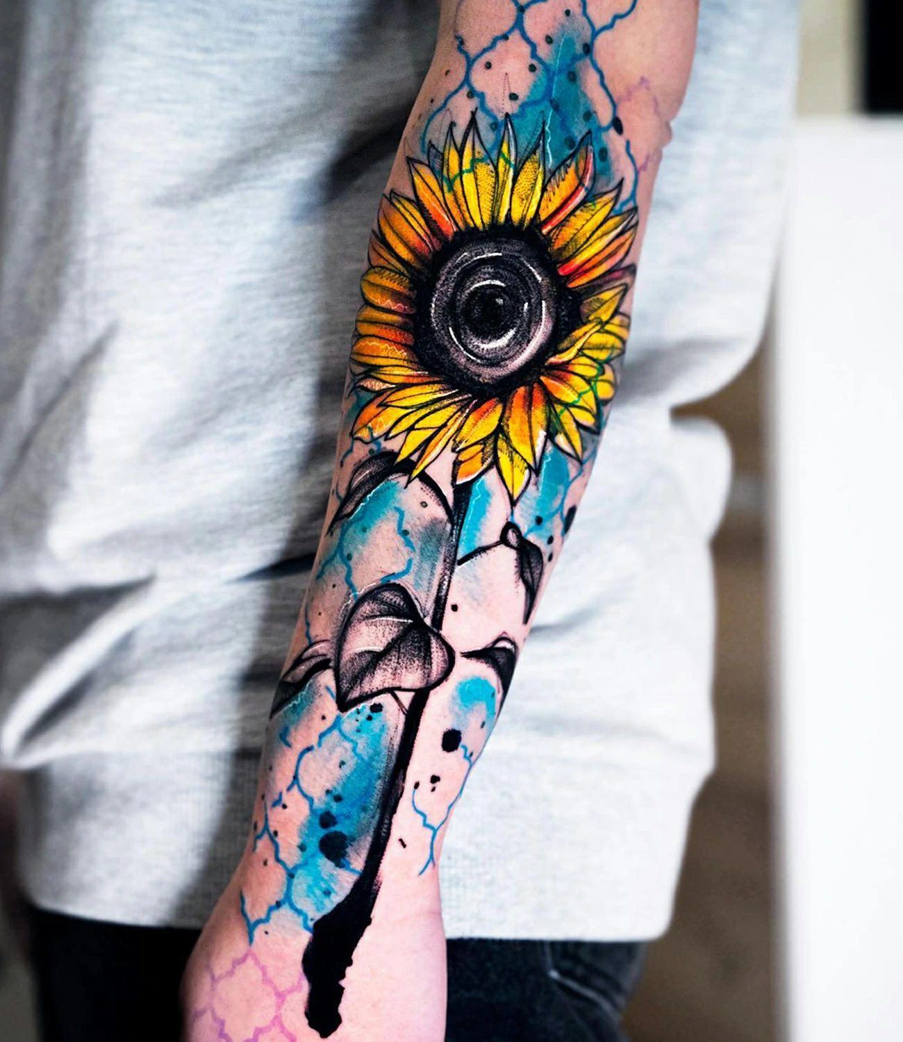 sunflower tattoo
