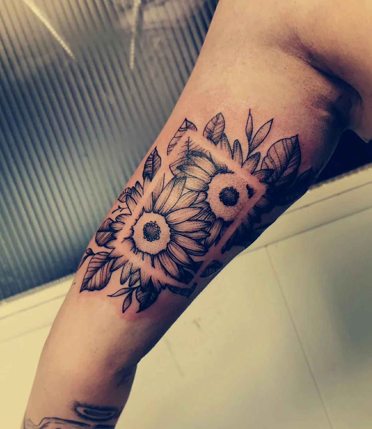 sunflower tattoo