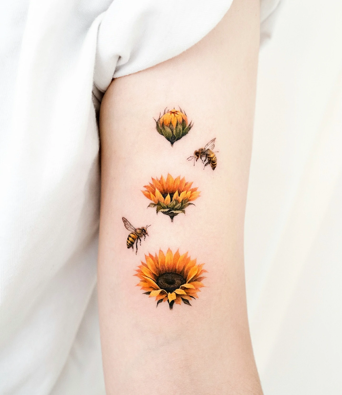 sunflower tattoo