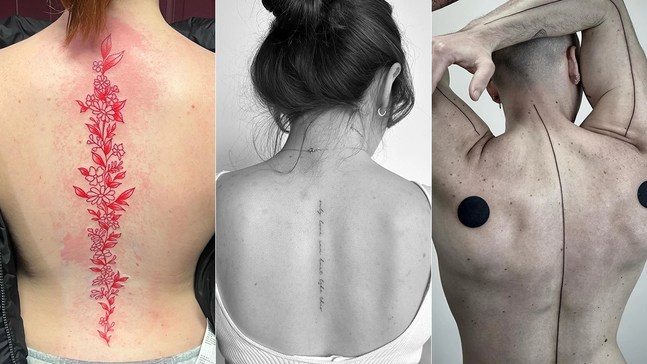 spine tattoos for women spine tattoo baddie women's feminine spine tattoos