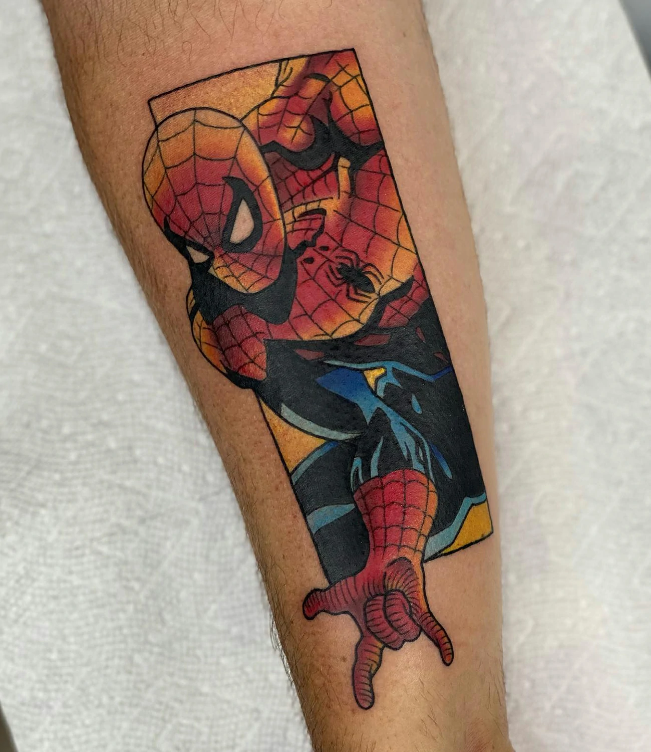 Spider man tattoo