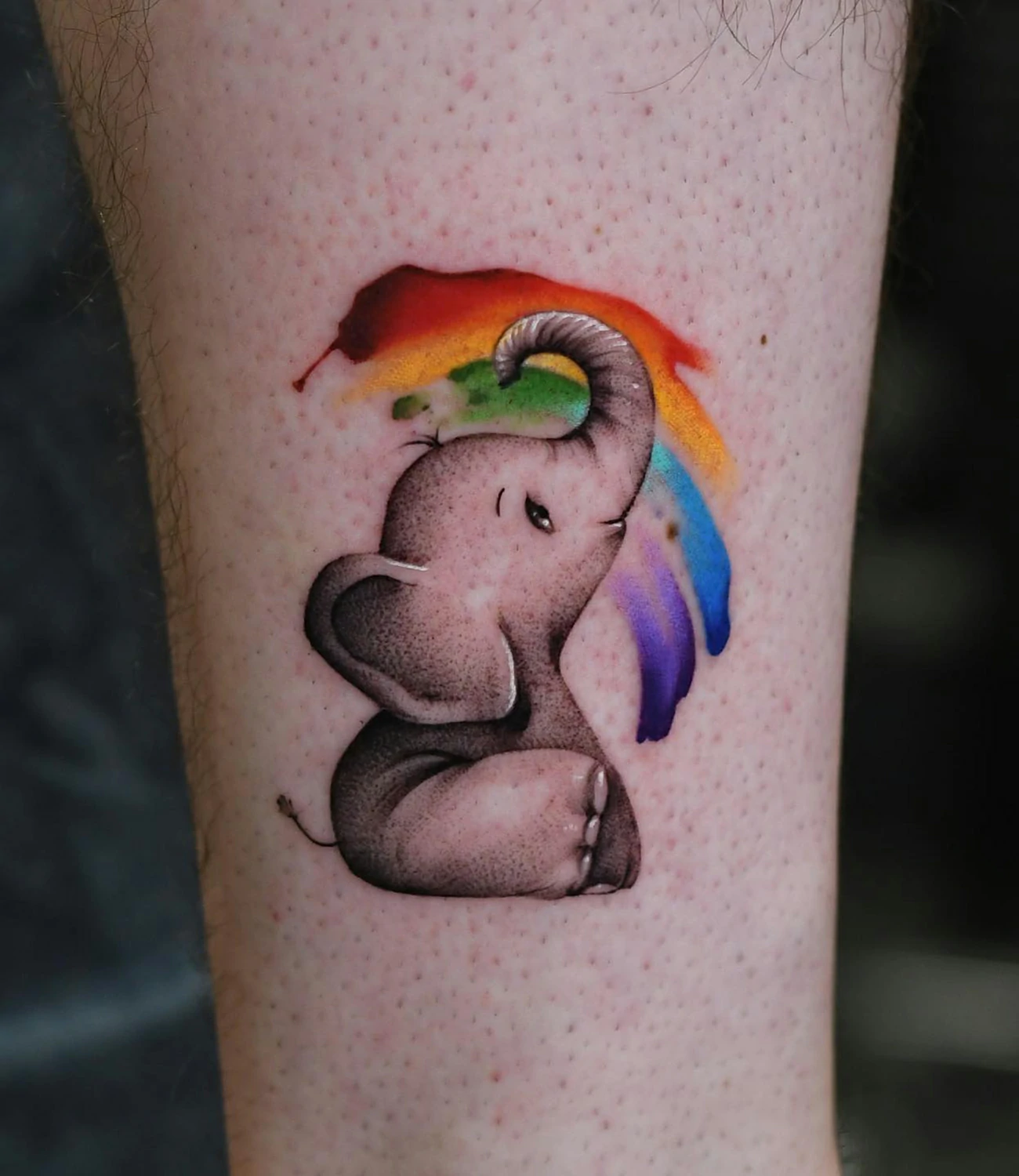 Small Elephant Tattoo