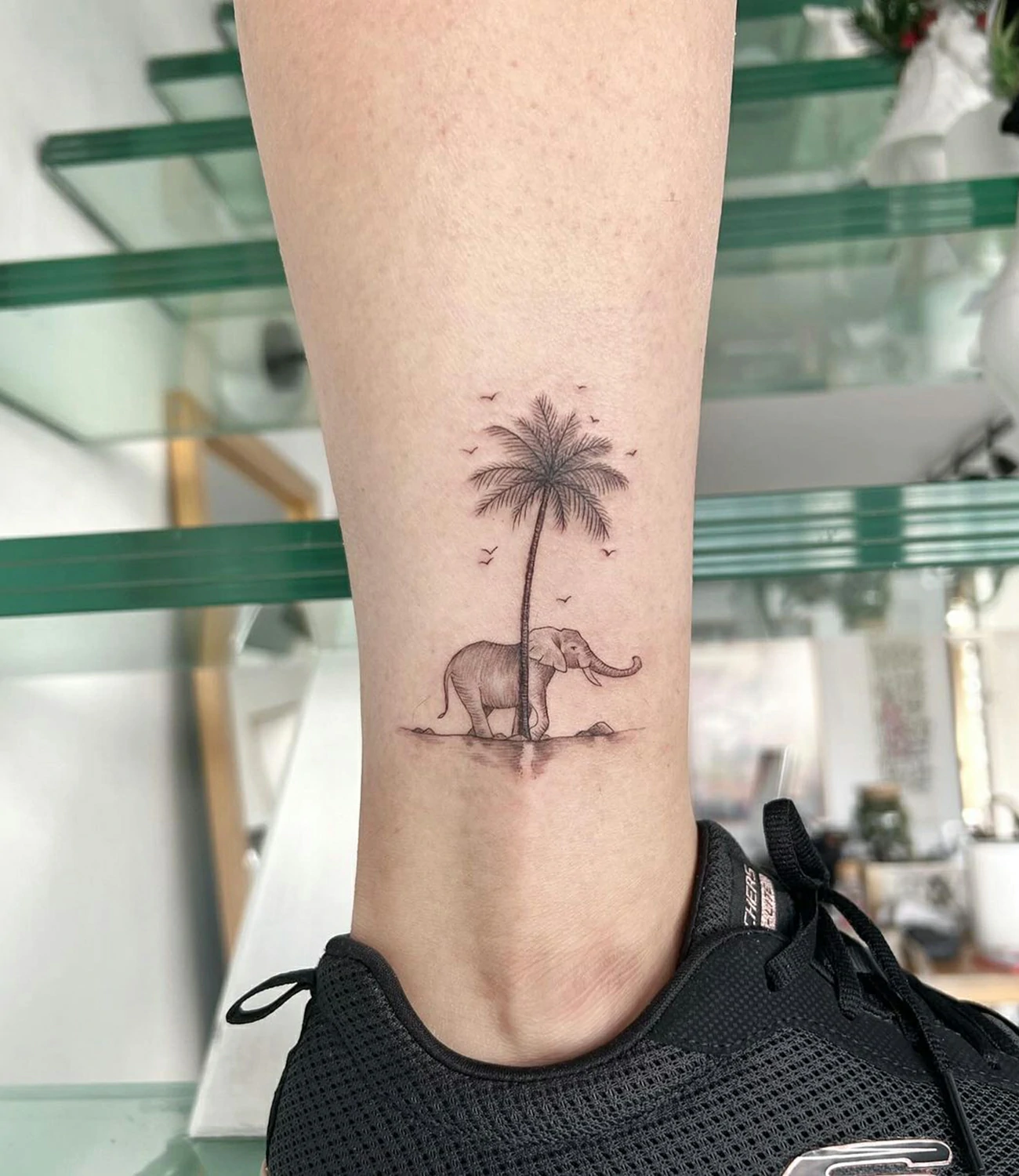 Small Palm Tree Tattoo