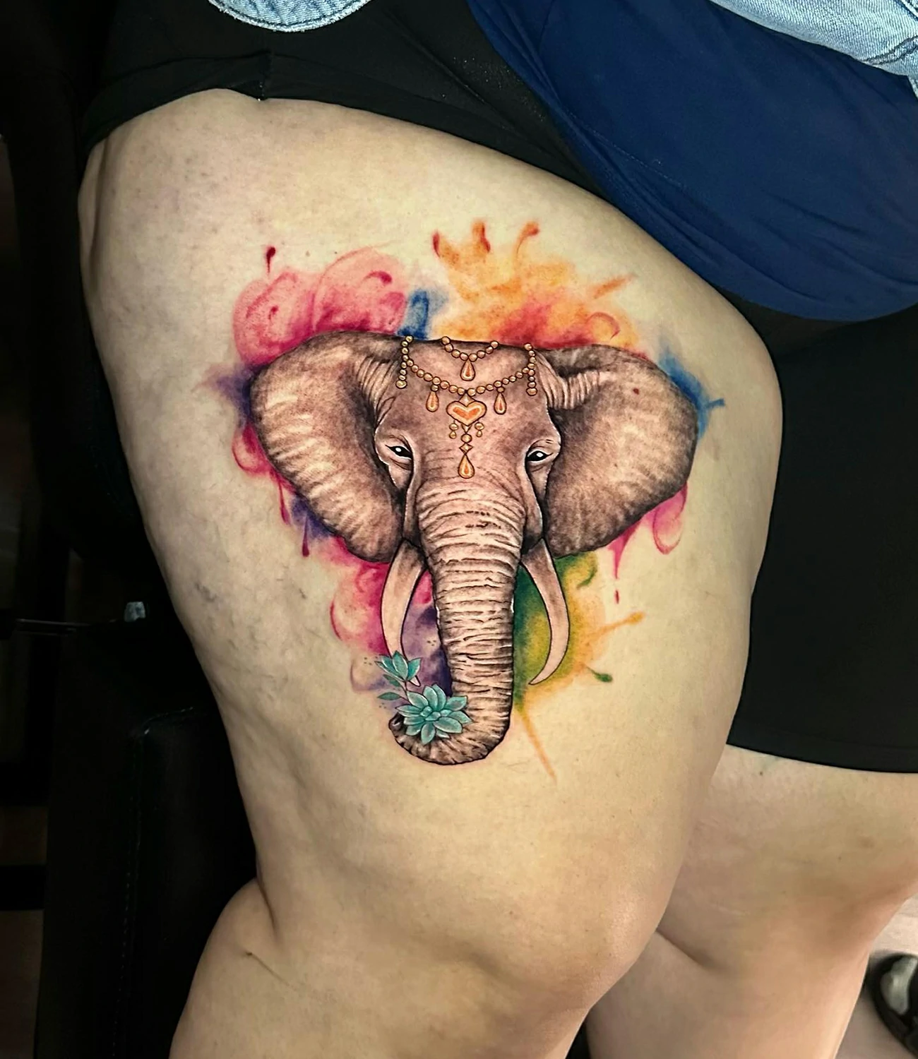 Elephant Head Tattoo