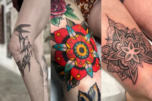 Knee Tattoos -auoxx