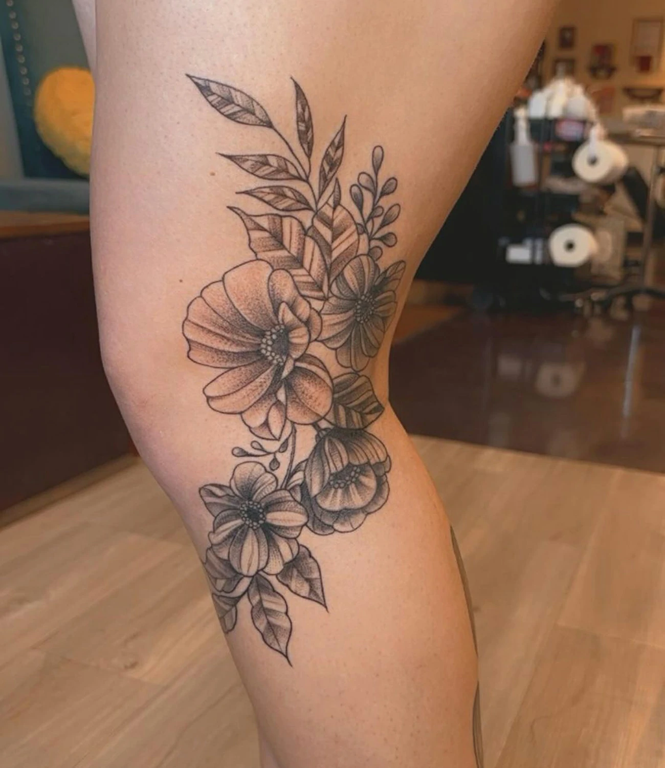 Side Knee Tattoo