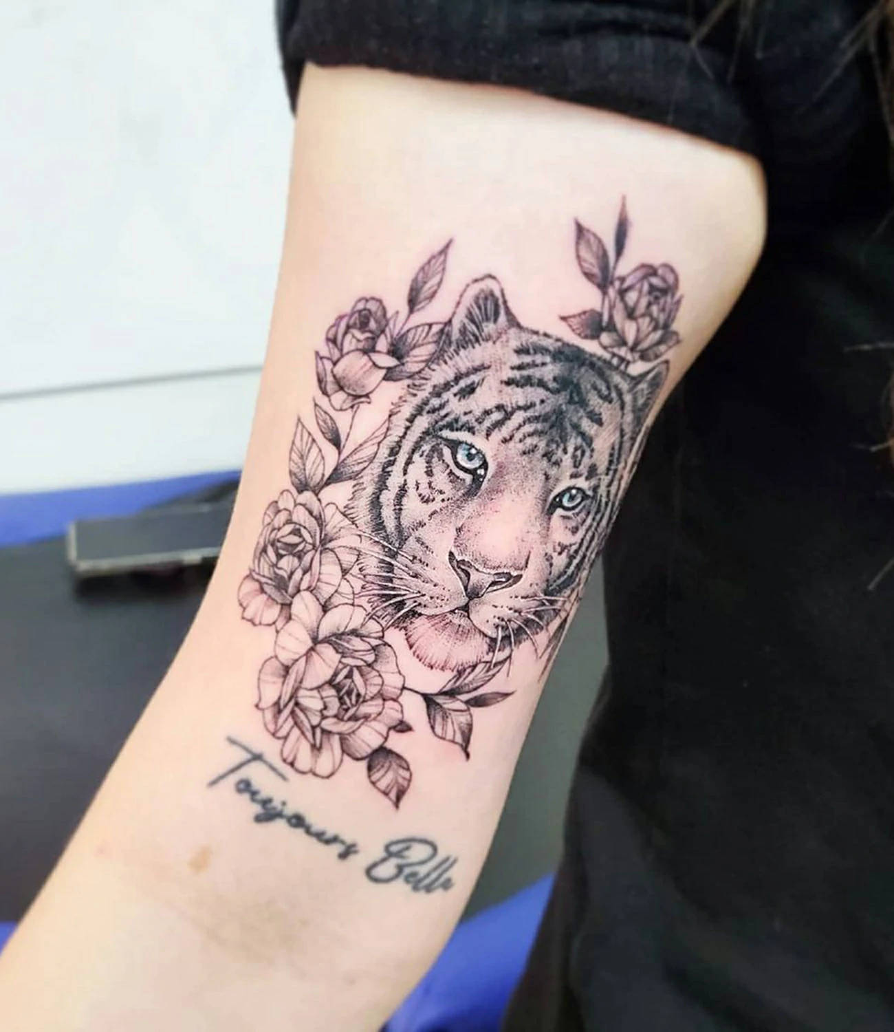 Tiger Rose Tattoo