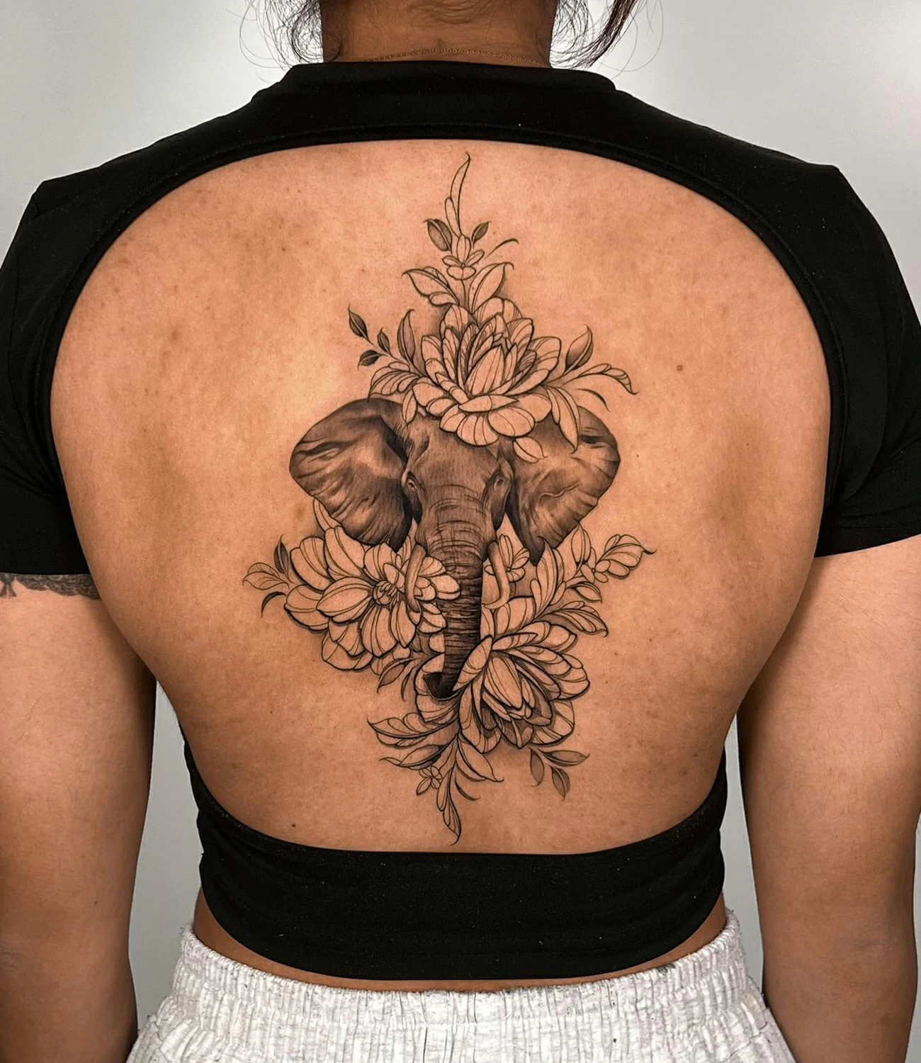 Elephant Back Tattoo