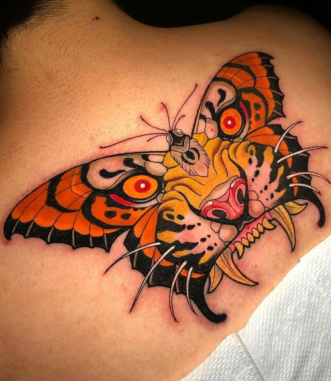 Tiger Butterfly Tattoo