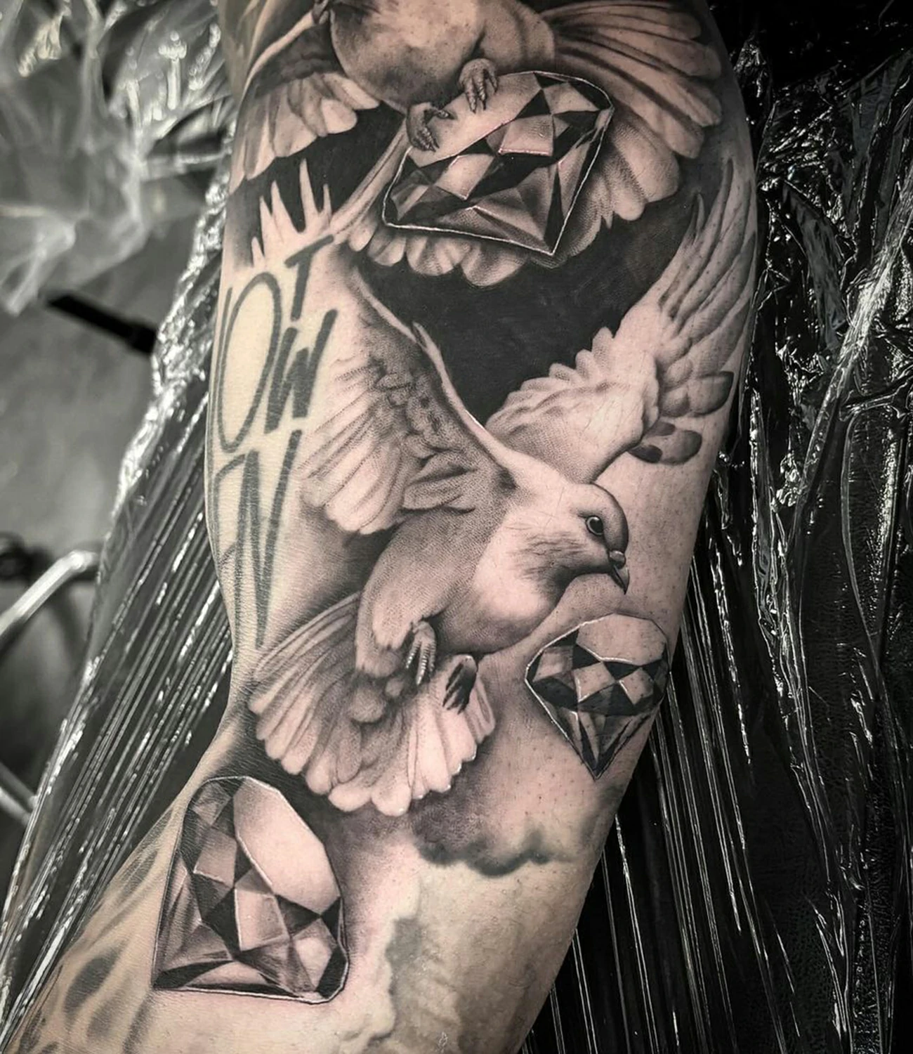 White Dove Tattoo
