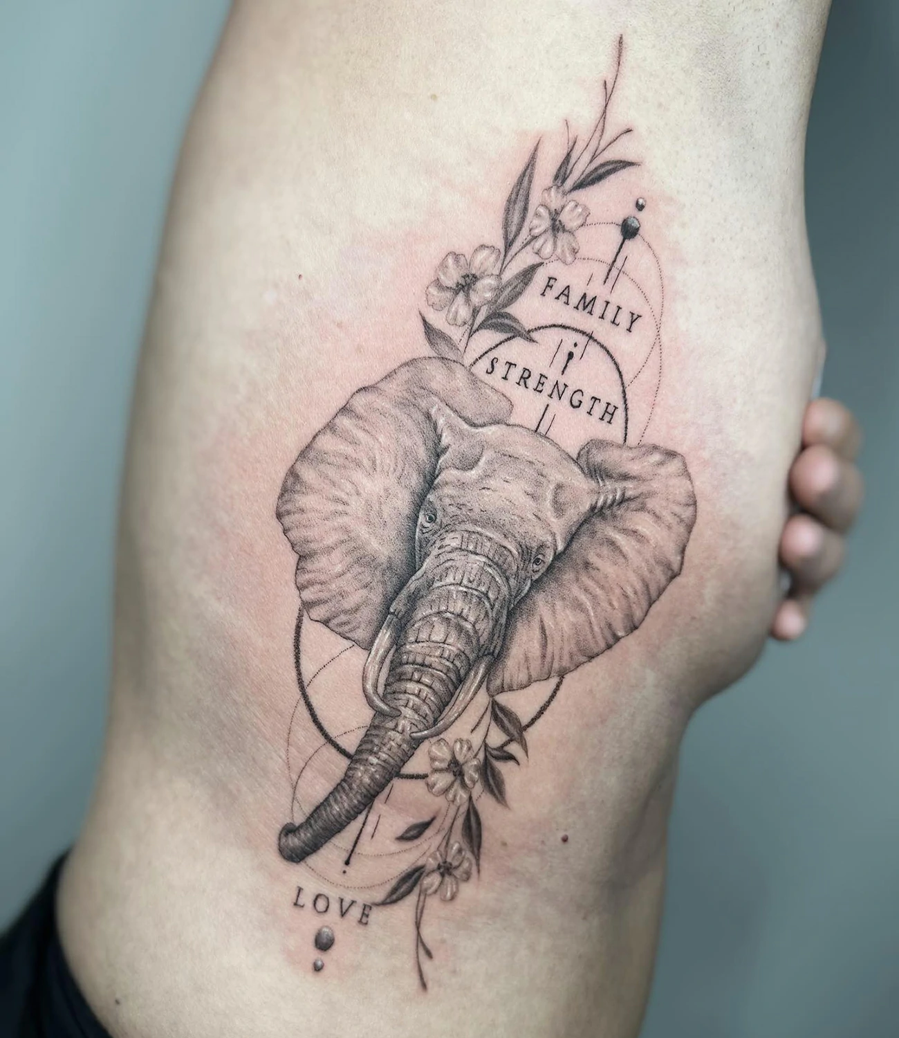 Elephant Face Tattoo