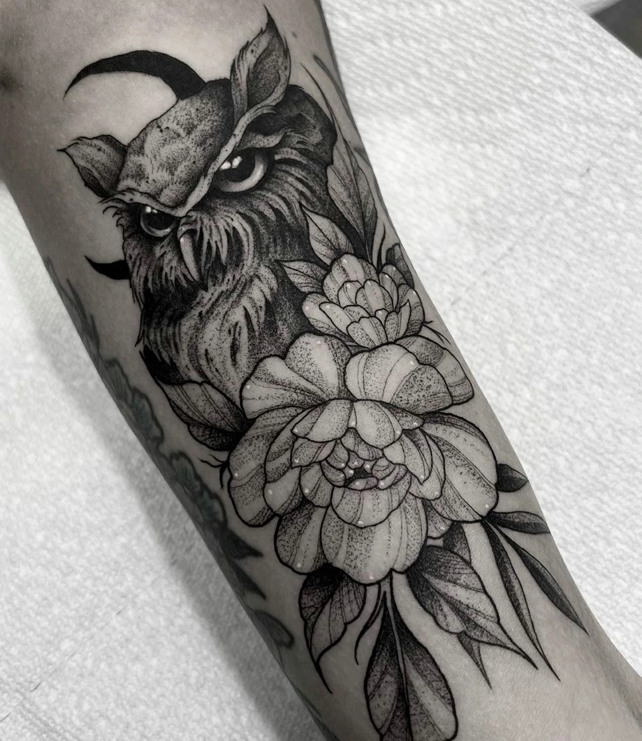 Black Owl Tattoo