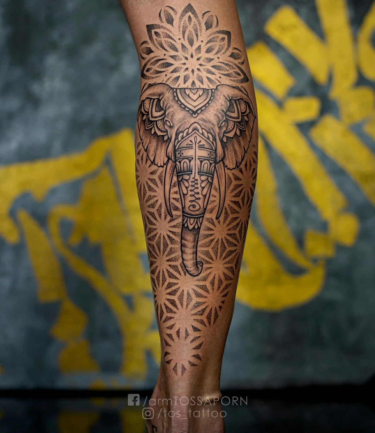 Elephant Leg Tattoo