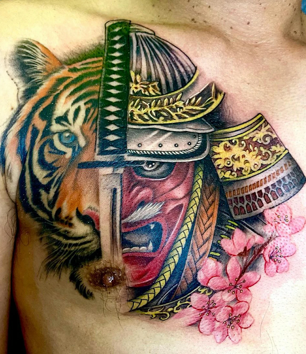 Gold Tiger Tattoo