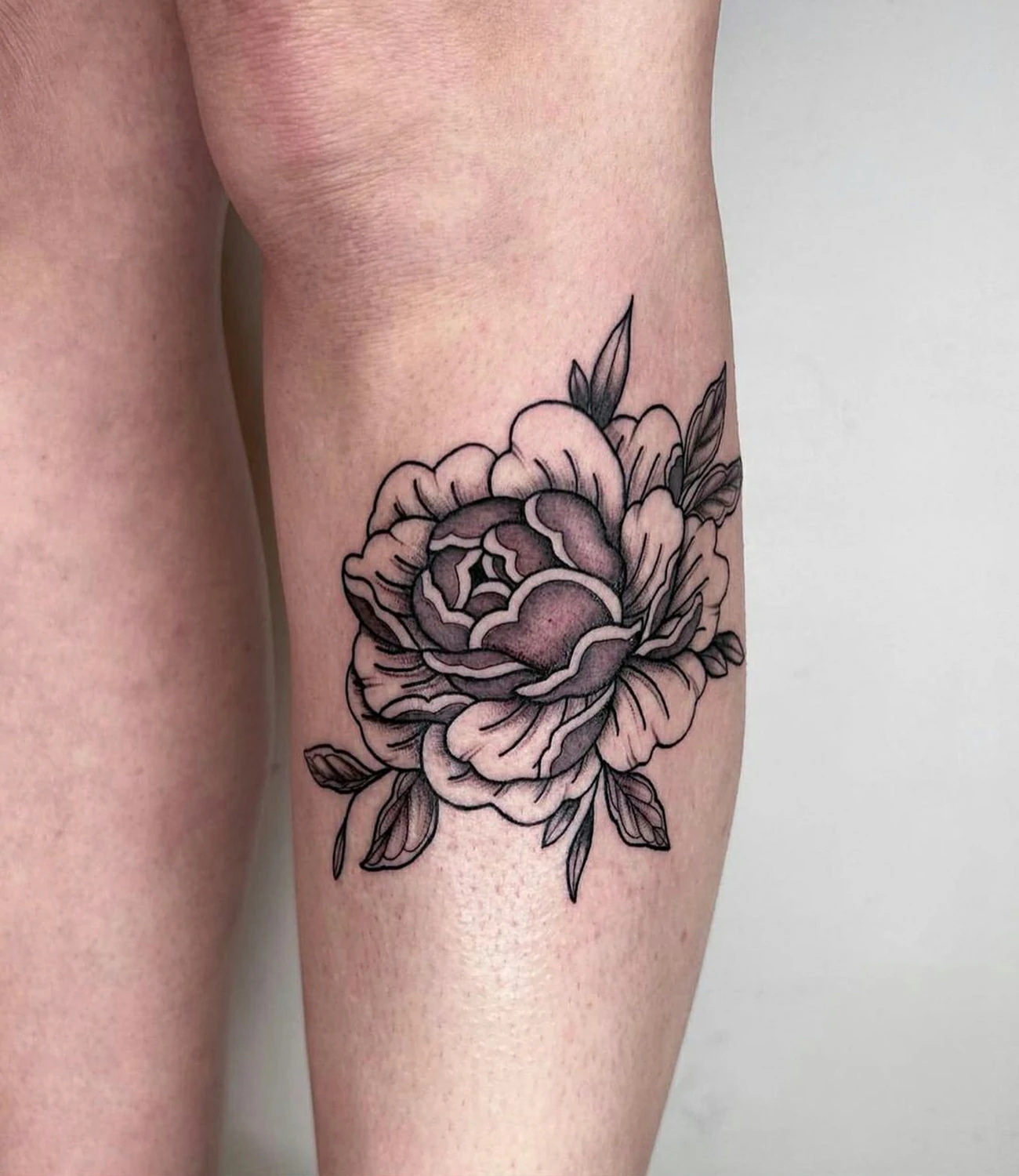 Peony Tattoo Flash