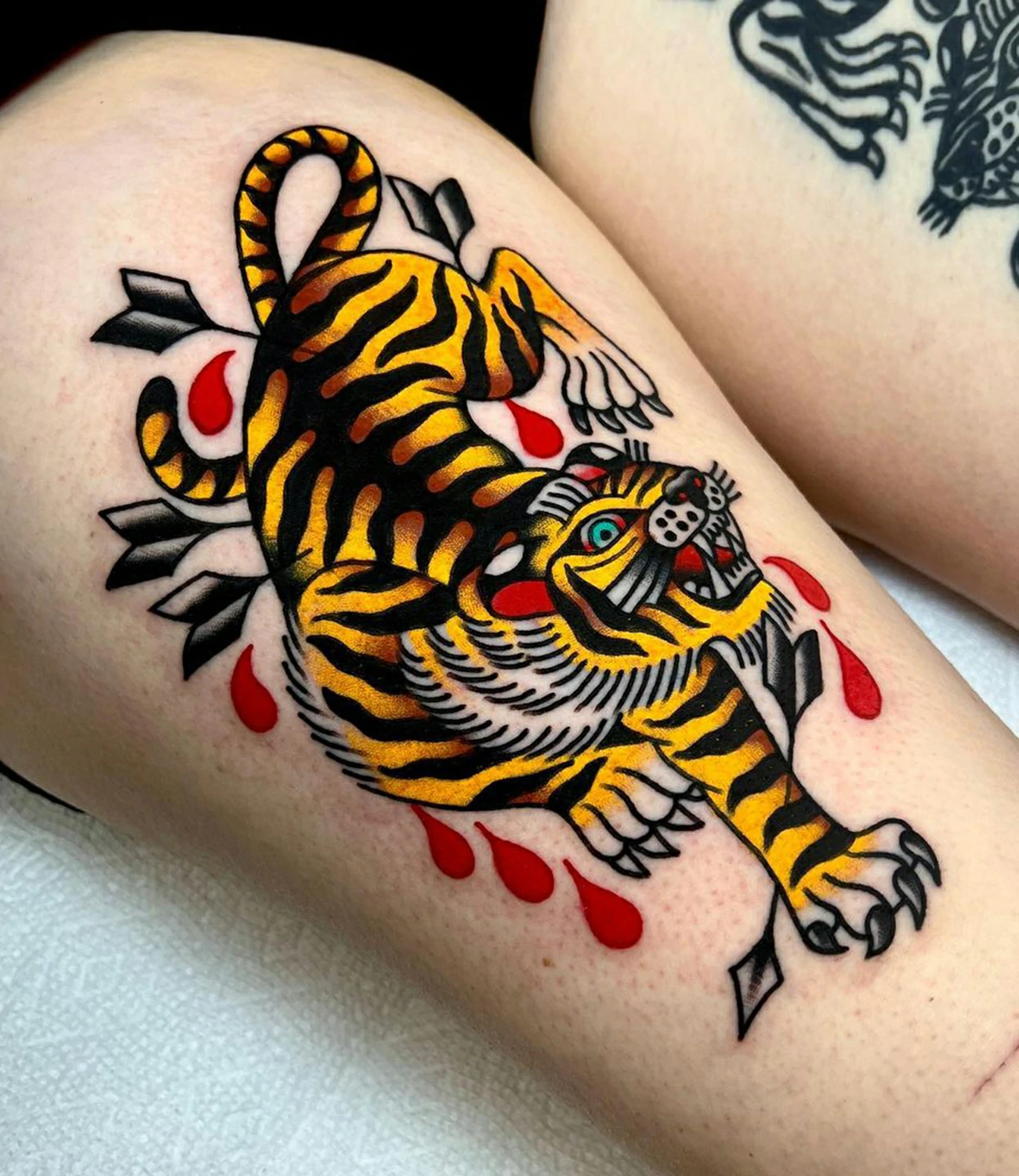 Traditional Tiger Tattoo