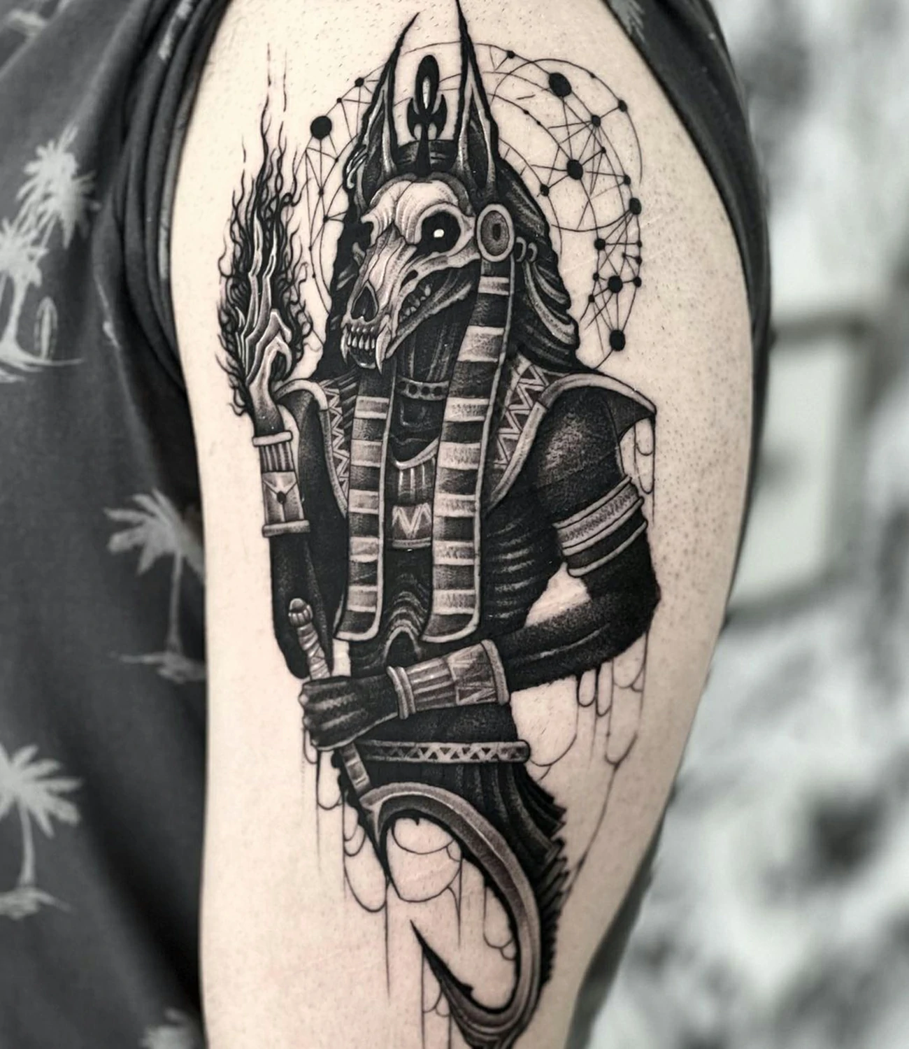 Black Anubis Tattoo