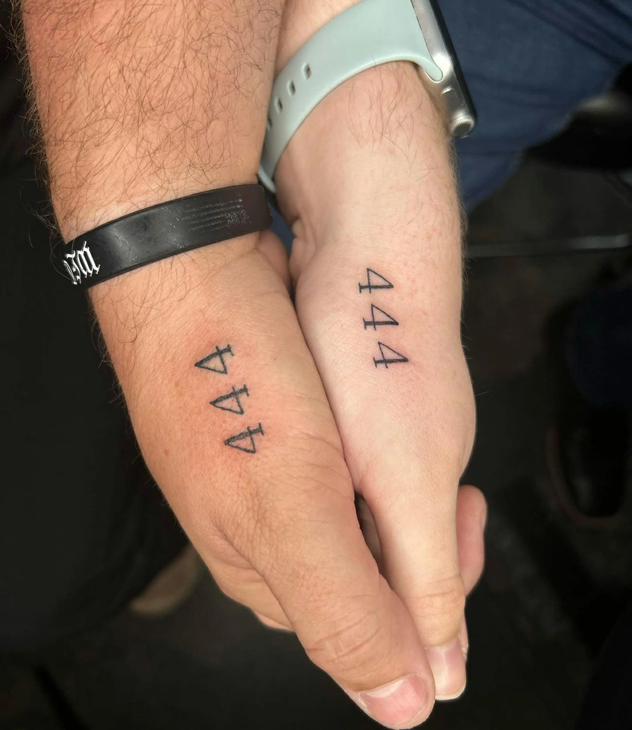 444 Matching Tattoos