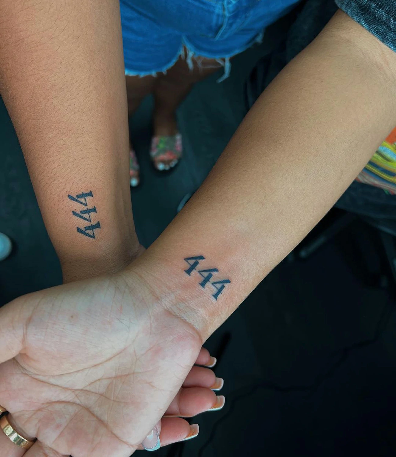 444 Best Friend Tattoo
