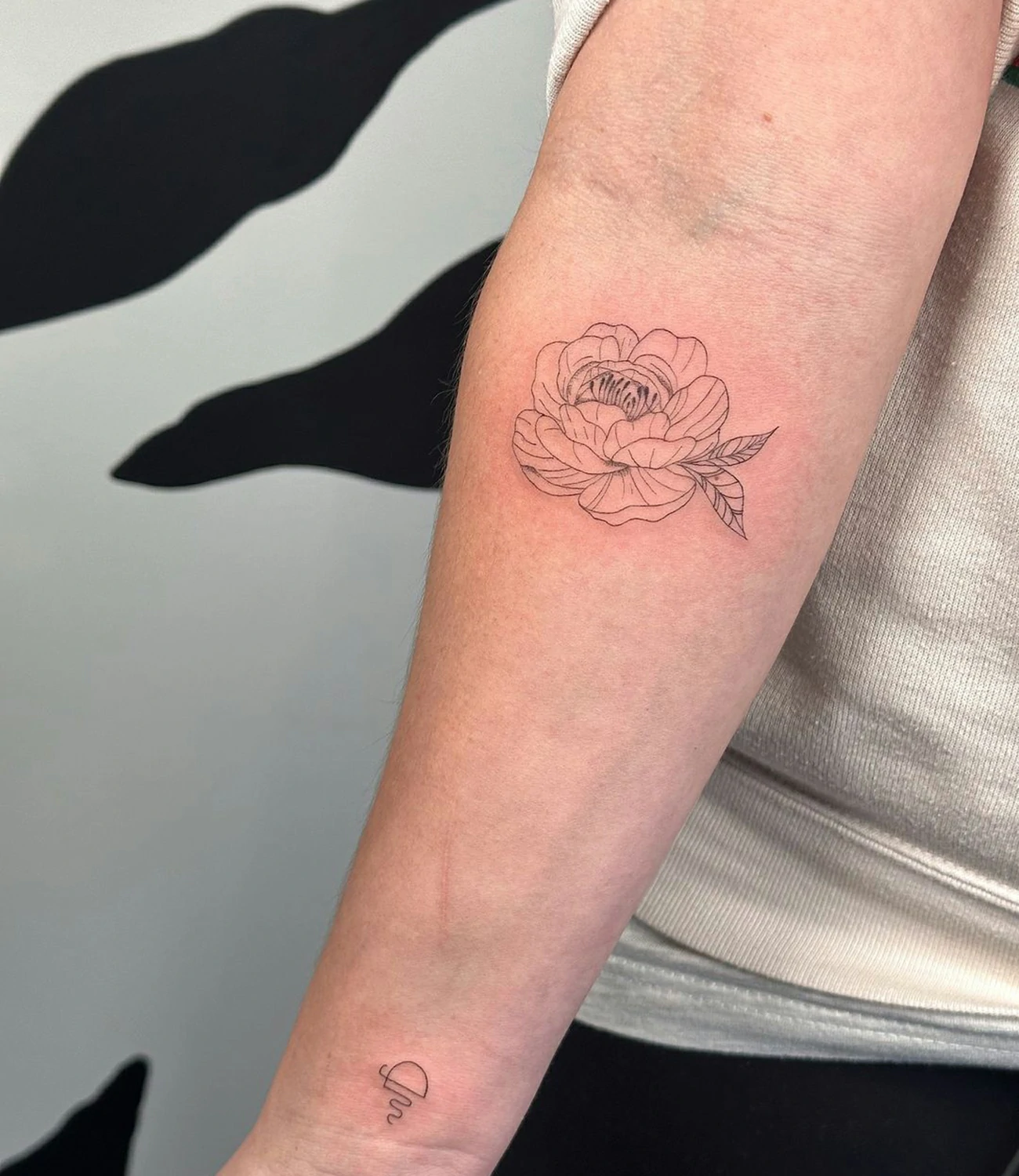 Peony Tattoo Small