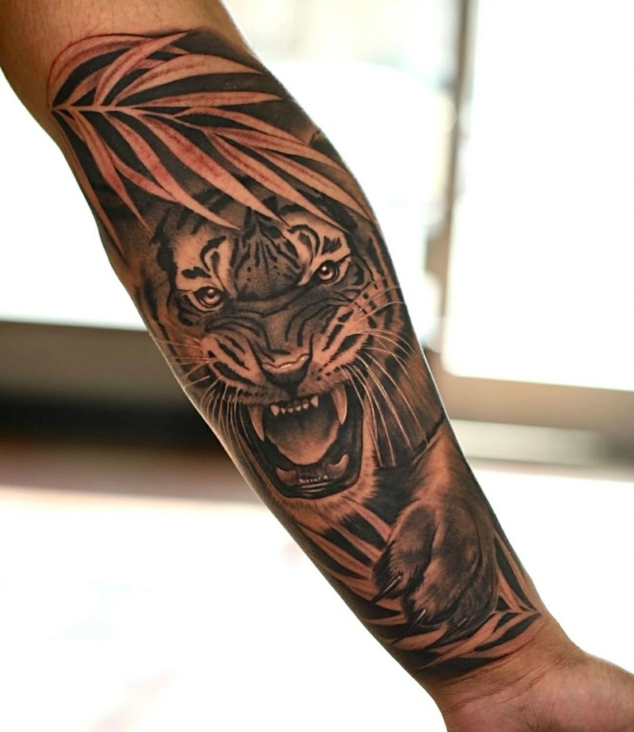 Tiger Forearm Tattoo