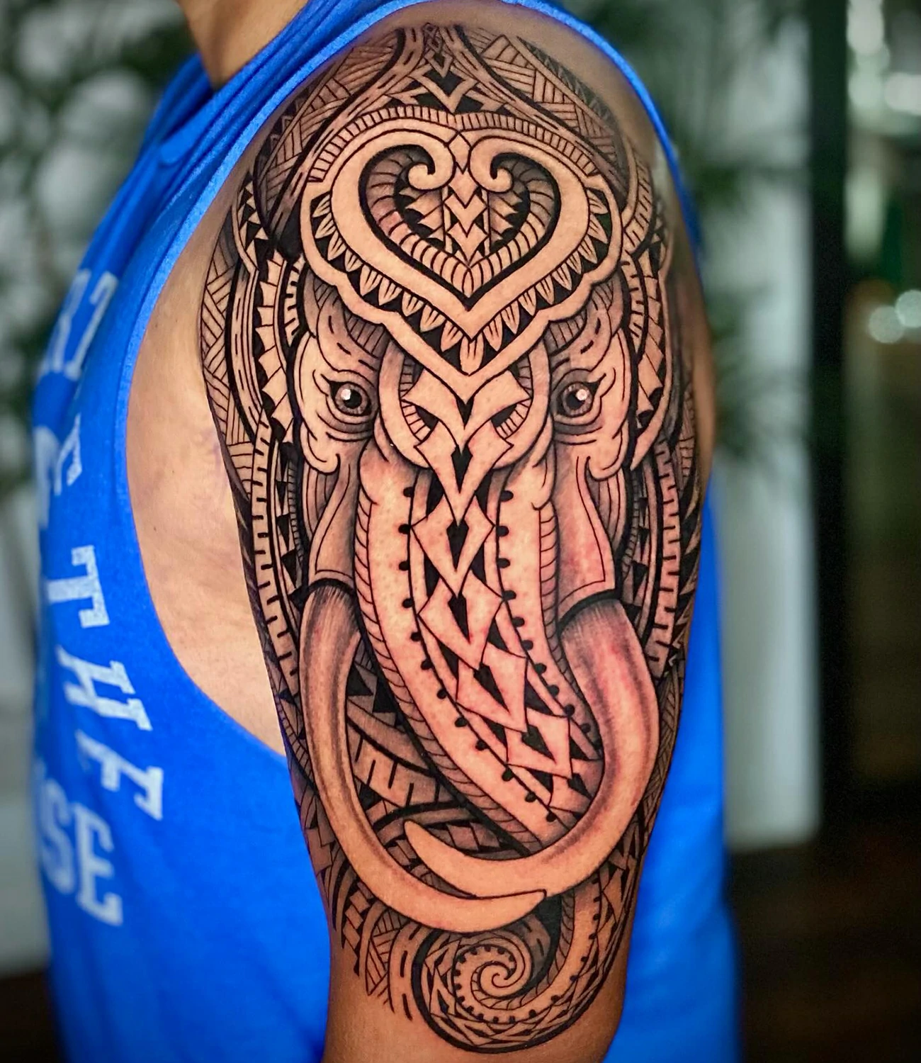 Tribal Elephant Tattoo
