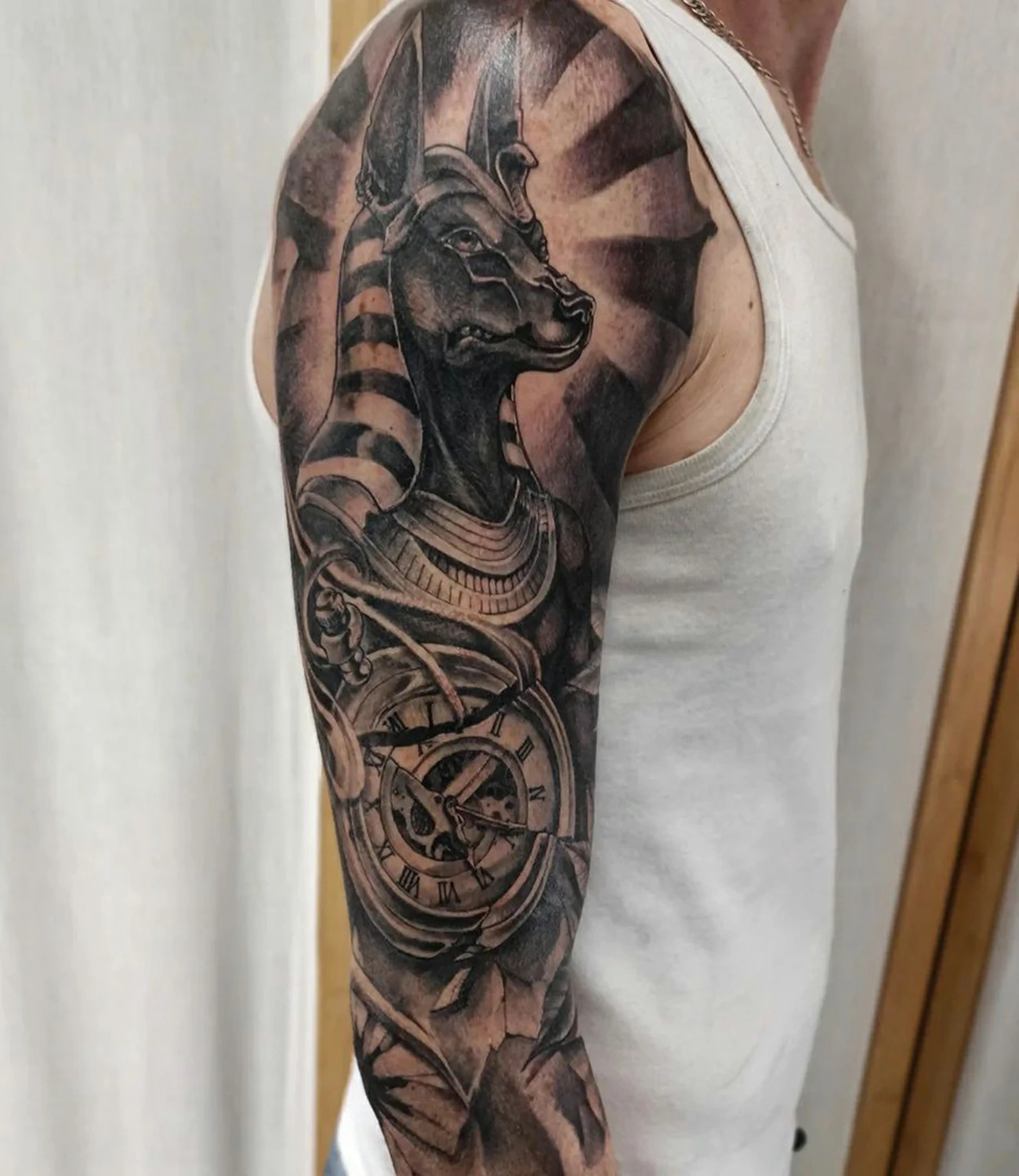Anubis Arm Tattoo