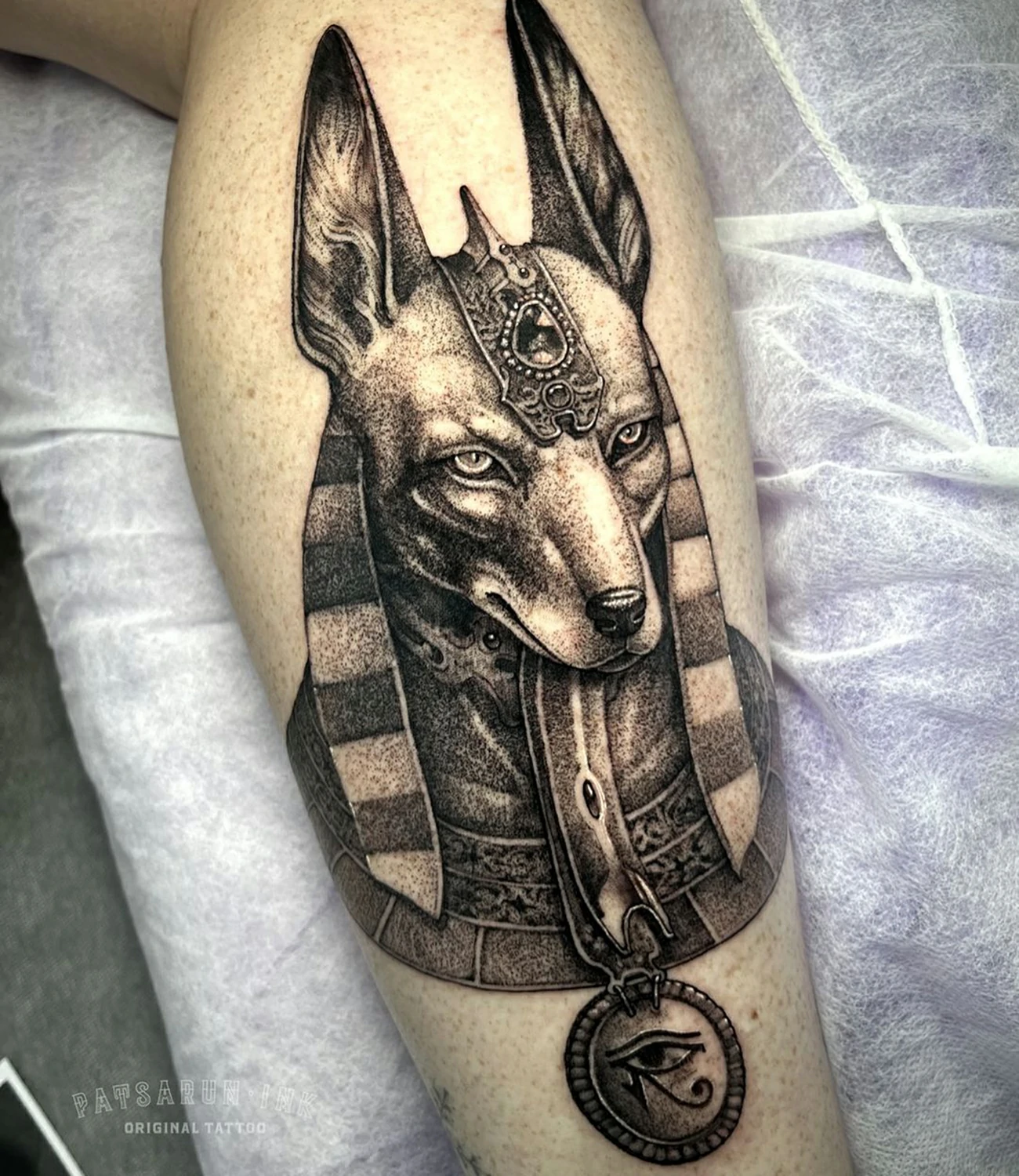 Anubis Pharaoh Tattoo